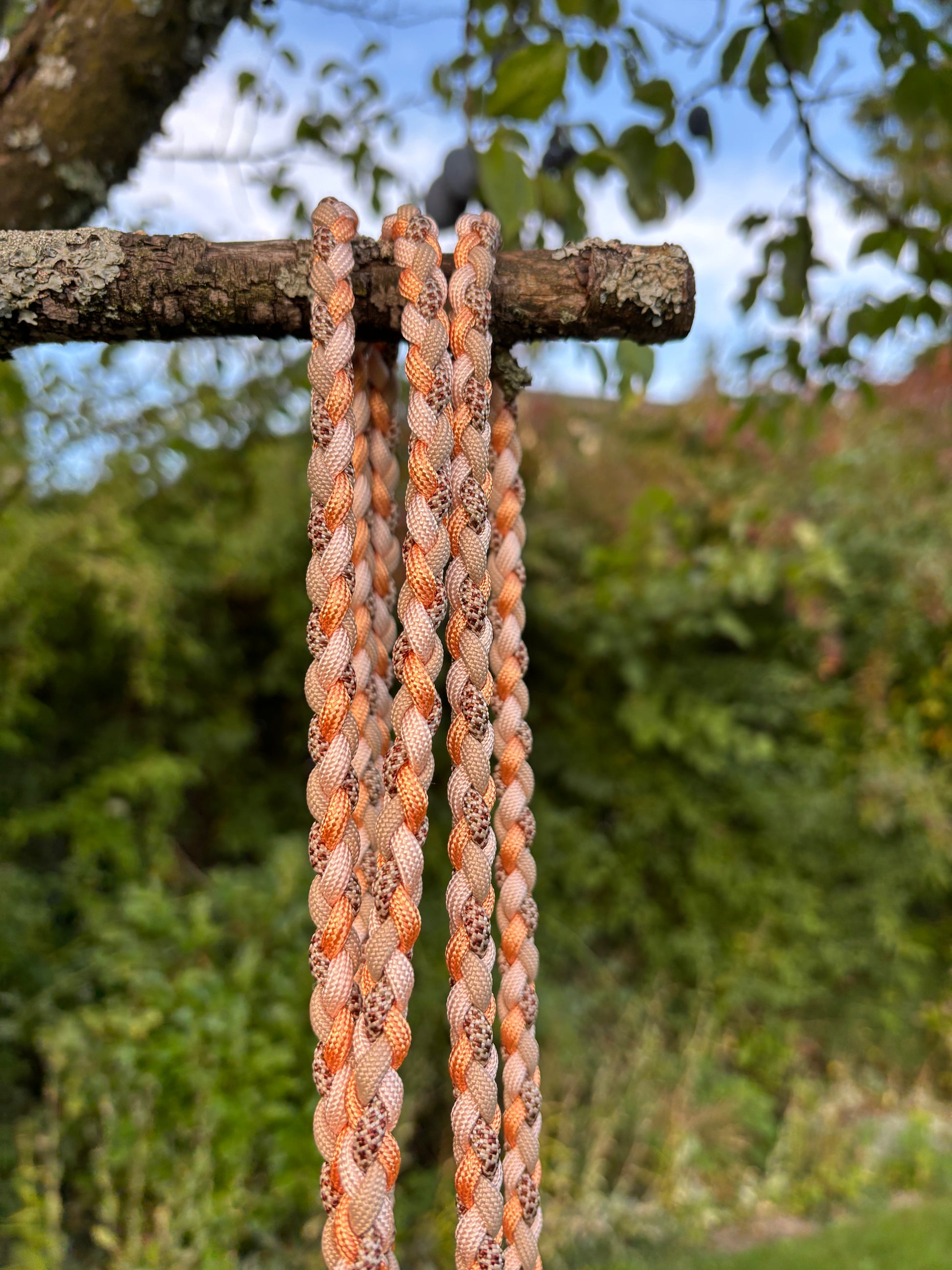 Hundeleine in Rosa, Beige, orange und Leo
