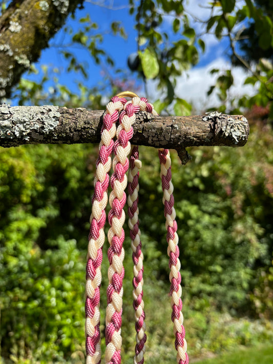 Leine in rosa und weiß