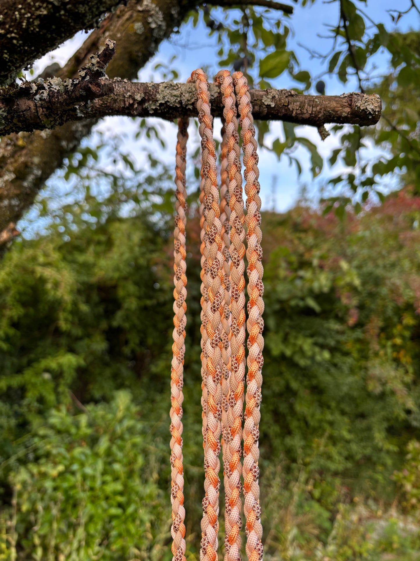 Paracord in Rosa, Beige, orange und Leo