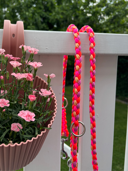 Paracordleine in Pink, Orange, Gold und Lila