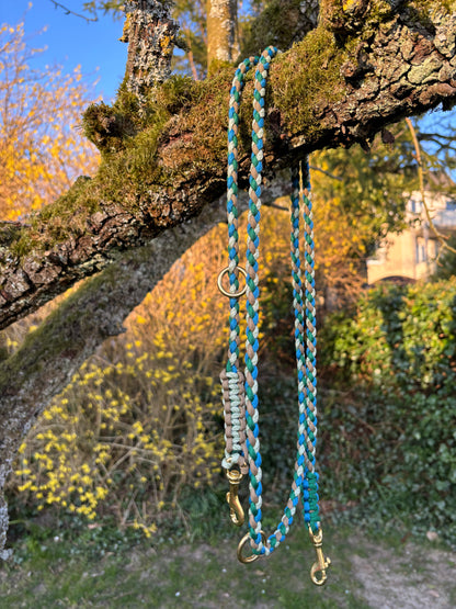 Paracordleine in blau, braun und grün