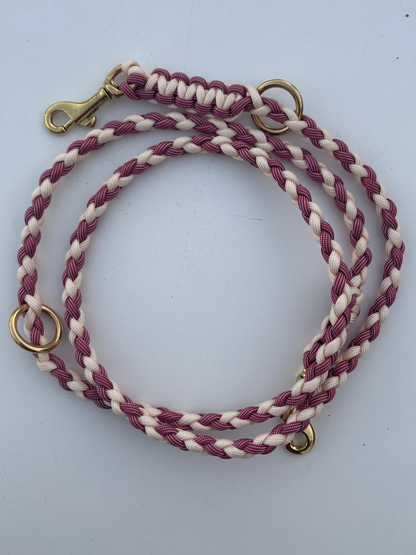 Paracordleine in rosa und weiß