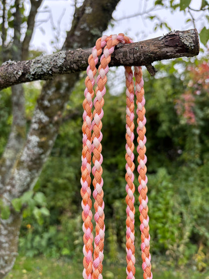 Sir Loki Leine in orange, weiß, rosa und Kupfer